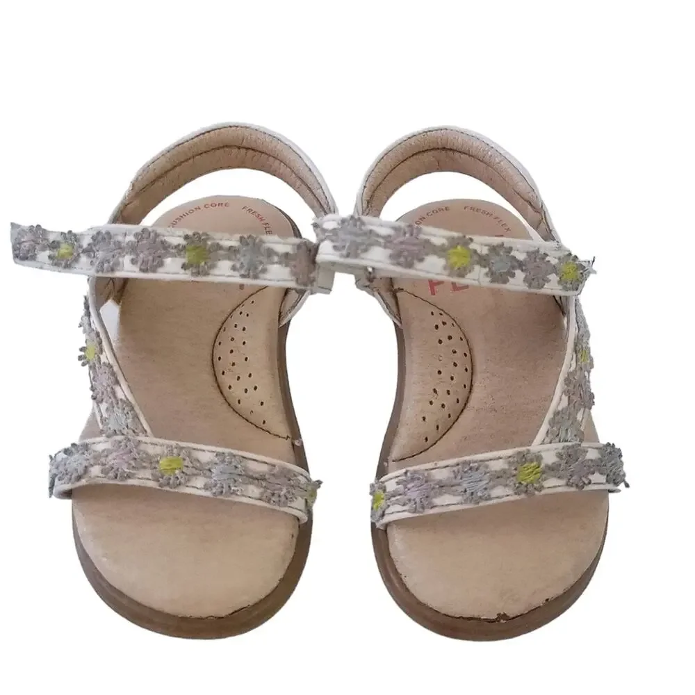 Sole Play Baby Comfort Shoes Sandals Size 6 Cushioned Girls Toddler Floral